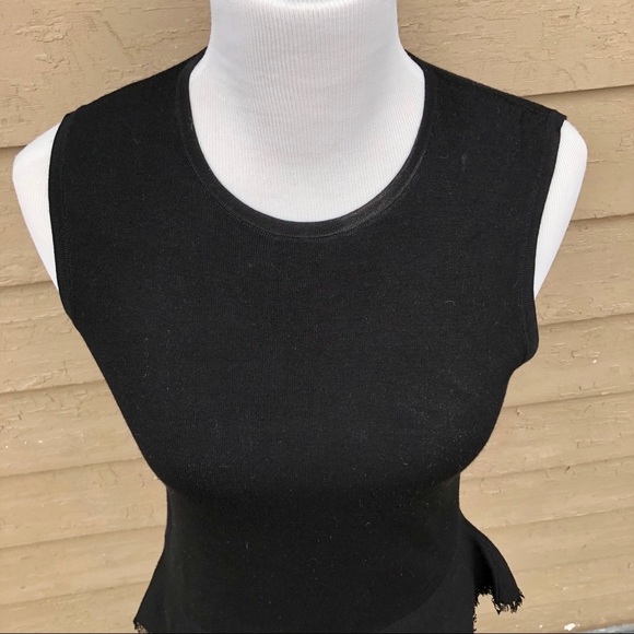 🔥HP! Theory Briselle tank top sweater fringe hem! - Picture 3 of 7
